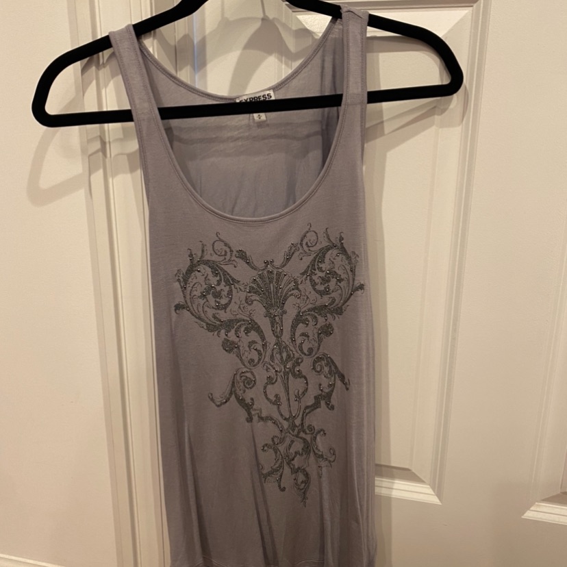 Graphic Tank Split Back